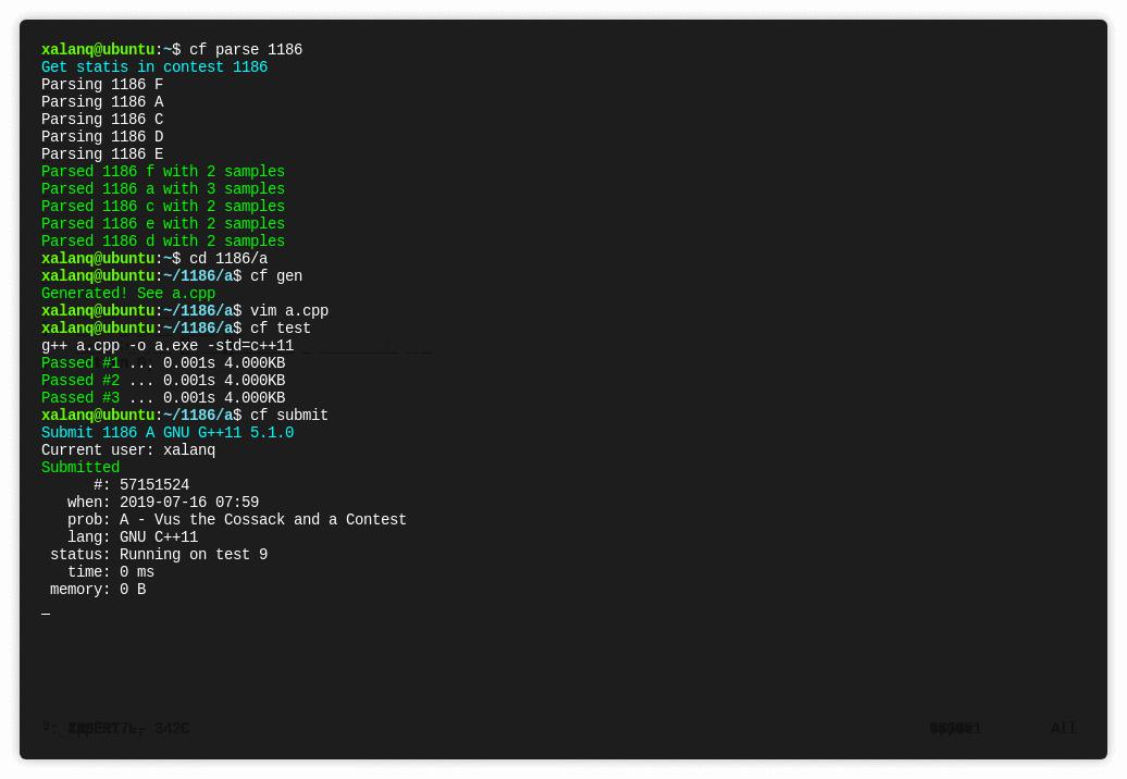 cf-tool usage screenshot 1